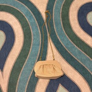 Street Level Cream Mini Bag with Gold Chain